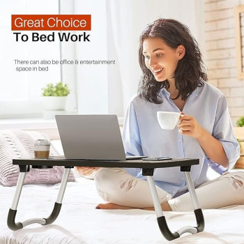 Foldable Bed Laptop Table Light Colour, 23 x 15 x 11Inch