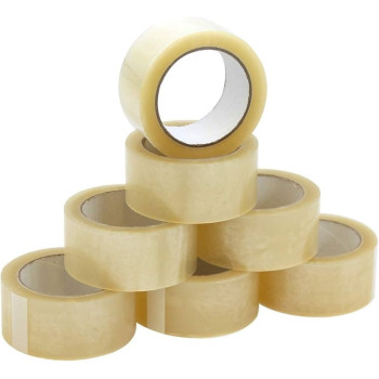 Pack Of 6 Packaging Tapes 2 Inch Wide x 100 Yards, Clear Colour