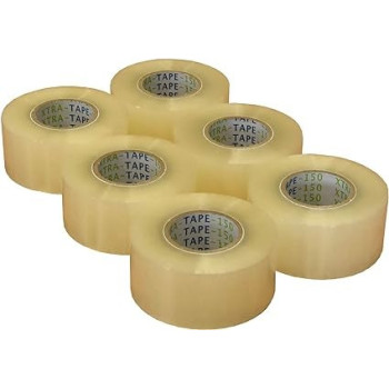 Pack Of 6 Packaging Tapes 2 Inch Wide x 100 Yards, Clear Colour