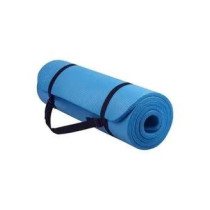 Fashionhome Anti-Tear Yoga Mat With Carrying Strap, Blue Colour