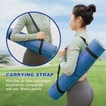 Fashionhome Anti-Tear Yoga Mat With Carrying Strap, Blue Colour