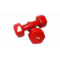 Emfil 2-Piece Vinyl Dumbbell Set, 3 Kg Each