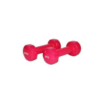 Emfil 2-Piece Vinyl Dumbbell Set, 3 Kg Each