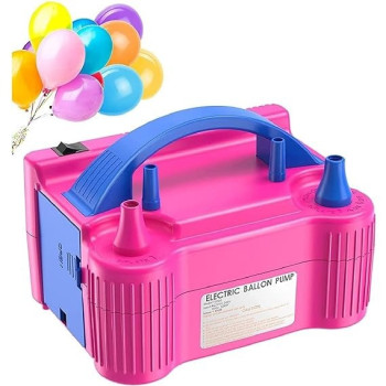 Multifunctional Electric Balloon Pump Pink/Blue, 195 x 155 x 125Mm