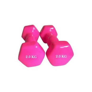 2-Piece Vinyl Dumbbell Set, 2 Kg Each