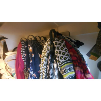 Alfaha 2-Piece Flocking Scarf Rack Hangers Blue Colour, 5cm