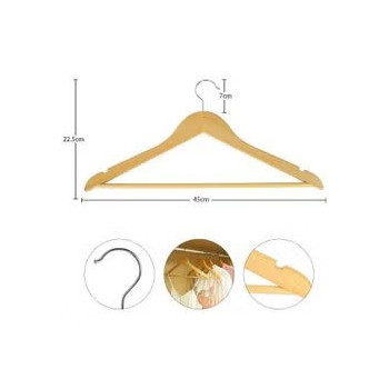 Yatai 20-Piece Non Slip Cloth Hangers Set Beige Colour, 22.5 x 45cm