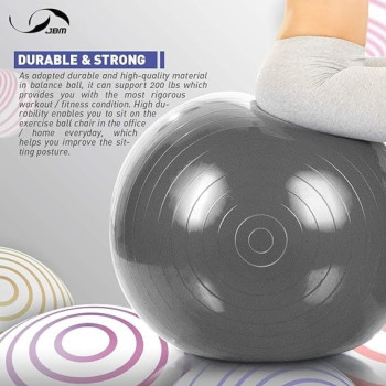 Explosion-Proof Exercise Ball, Black Colour