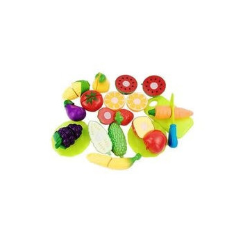 Beauenty 16- Piece Classic Cutting Vegetables And Fruit Kitchen Toy Set, 10 x 4.5 x 4.5cm For Kids