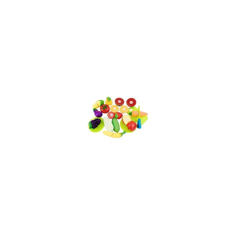 Beauenty 16- Piece Classic Cutting Vegetables And Fruit Kitchen Toy Set, 10 x 4.5 x 4.5cm For Kids