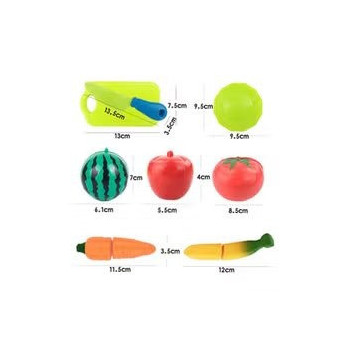 Beauenty 16- Piece Classic Cutting Vegetables And Fruit Kitchen Toy Set, 10 x 4.5 x 4.5cm For Kids