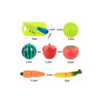 Beauenty 16- Piece Classic Cutting Vegetables And Fruit Kitchen Toy Set, 10 x 4.5 x 4.5cm For Kids