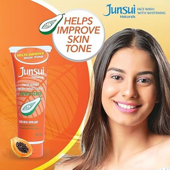 Junsui Whitening Papaya Facial Scrub, 100Grams