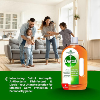 Dettol Antiseptic Disinfectant, 1L, Pack Of 2