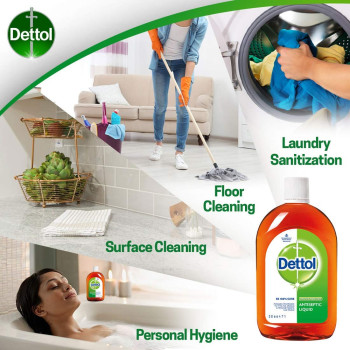 Dettol Antiseptic Disinfectant, 1L, Pack Of 2