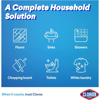 Clorox Liquid Bleach Original Household Cleaner And Disinfectant, 470 ml