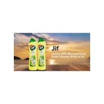 Jif 2-Piece Lemon With Microparticles Drain Cleaner, 500 ml