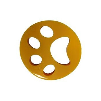 Pet Fur Hair Catcher Laundry Cleaning Tool Yellow Colour, 11 x 11 x 2cm