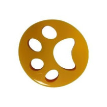 Pet Fur Hair Catcher Laundry Cleaning Tool Yellow Colour, 11 x 11 x 2cm