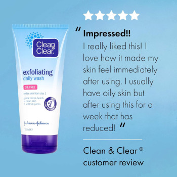 Clean And Clear Exfoliating Daily Wash Oil- Free-Multicolour, 150 ml