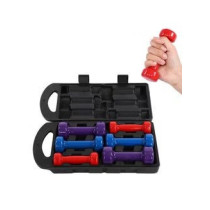 Exercise Dumbbell Set, Multicolour, 10 Kg
