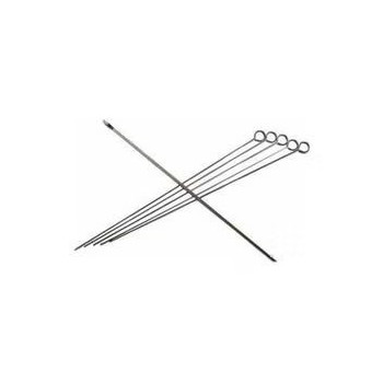 6-Piece Stainless Steel Bbq Skewer Set, Silver Colour, 12 Inch