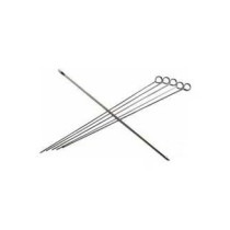 6-Piece Stainless Steel Bbq Skewer Set, Silver Colour, 12 Inch