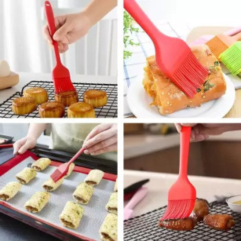 Basting Pastry Grilling Bbq Meat Oil Brushes Red Colou, 26 x 1 x 5Centimeter