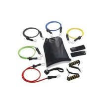 12-Piece Resistance Band Set With Exercise Tube Bands, Legs Ankle Straps And Bonus Ebook
