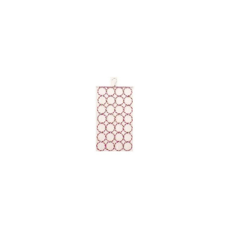 Scarf Organizer 28 Holes Pink Colour, 39 x 24.8 x 5.3cm