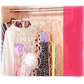 Scarf Organizer 28 Holes Pink Colour, 39 x 24.8 x 5.3cm