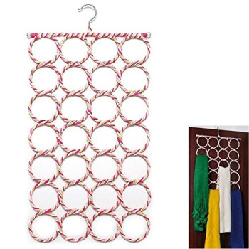 Scarf Organizer 28 Holes Pink Colour, 39 x 24.8 x 5.3cm