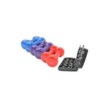 Set Of Dumbbells With Carrying Case, 10 Kg, Multicolour