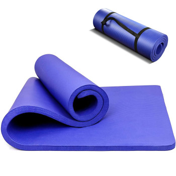 Thickened Yoga Mat Multi-Functional Non-Slip 1830Mm x 610Mm x 10Mm, Blue Colour