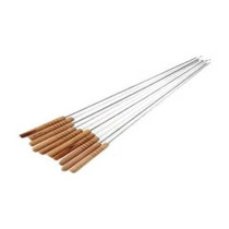 4-Piece Bbq Skewer Set, Silver Colour