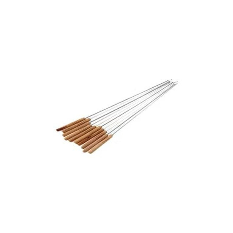 4-Piece Bbq Skewer Set, Silver Colour