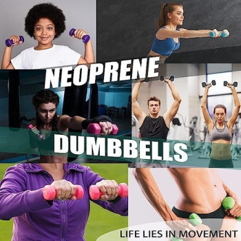 Classical Head Vinyl Dumbbell Set Of 2, Colour Purple, 4 Kg Each