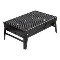 The Portable Alumstel Charcoal Grill For Picnics And Gardens Black Colour ‎39.6 x 31.4 x 14.2cm