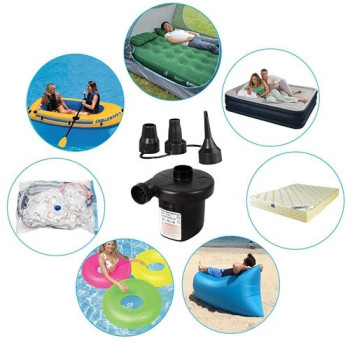Portable Electric Air Pump, Black Colour
