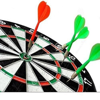 Throwing Dartboard 17 Inch, Multicolour