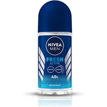 Nivea Fresh Active Roll On Deodorant, 50 ml