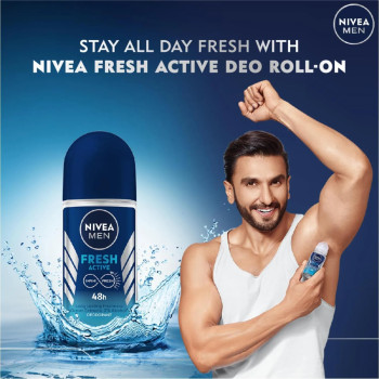 Nivea Fresh Active Roll On Deodorant, 50 ml