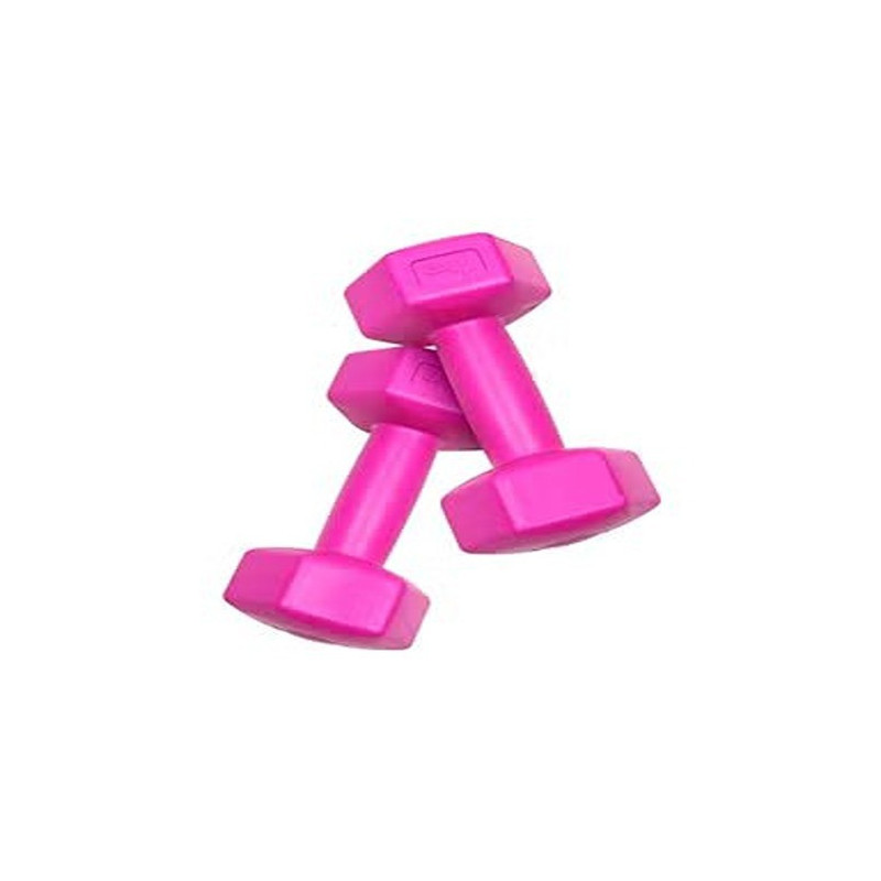 2-Piece Dumbbell Set, Pink Colour, 1 Kg Each