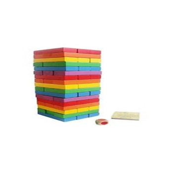 Jenga Wooden Toy- Building And Construction Toys Accessories, 48 Pcs
