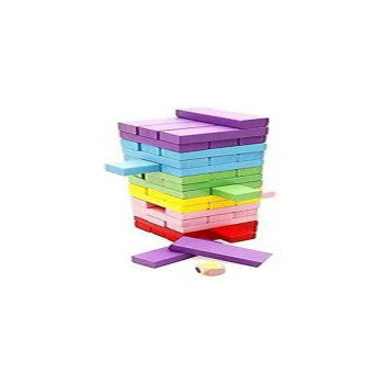 Jenga Wooden Toy- Building And Construction Toys Accessories, 48 Pcs
