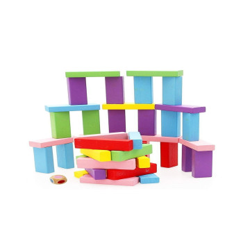 Jenga Wooden Toy- Building And Construction Toys Accessories, 48 Pcs