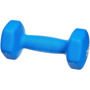 2-Piece Dumbbells, 2 Kg Each, Colour Blue