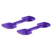 Set Of 2 Fitness Dumbbells, Purple Colour, 4 Kg Each