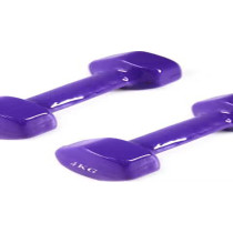 Set Of 2 Fitness Dumbbells, Purple Colour, 4 Kg Each