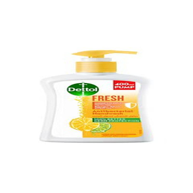 Dettol Fresh Handwash Liquid Soap Pump Citrus And Orange Blossom Fragrance, 400 ml
